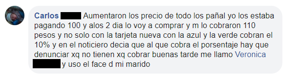 Recargo Tarjeta Alimentar