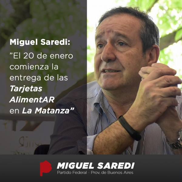 Tarjetas Alimentarias en a Matanza