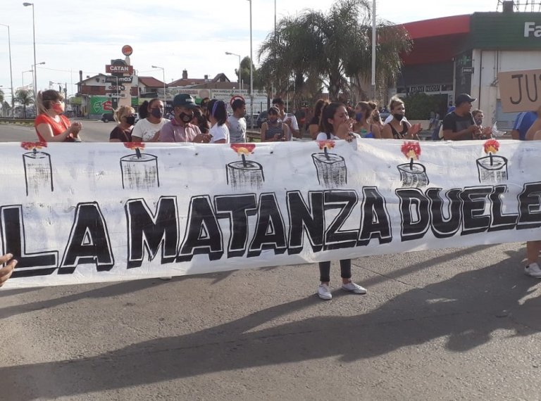 La Matanza Duele acompañó la marcha en pedido de Justicia por Ana Astorga