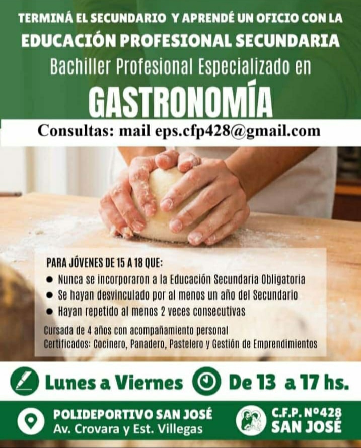 CFP 428 Polideportivo San José. Av. Crovara y Estación Villegas (Isidro Casanova).