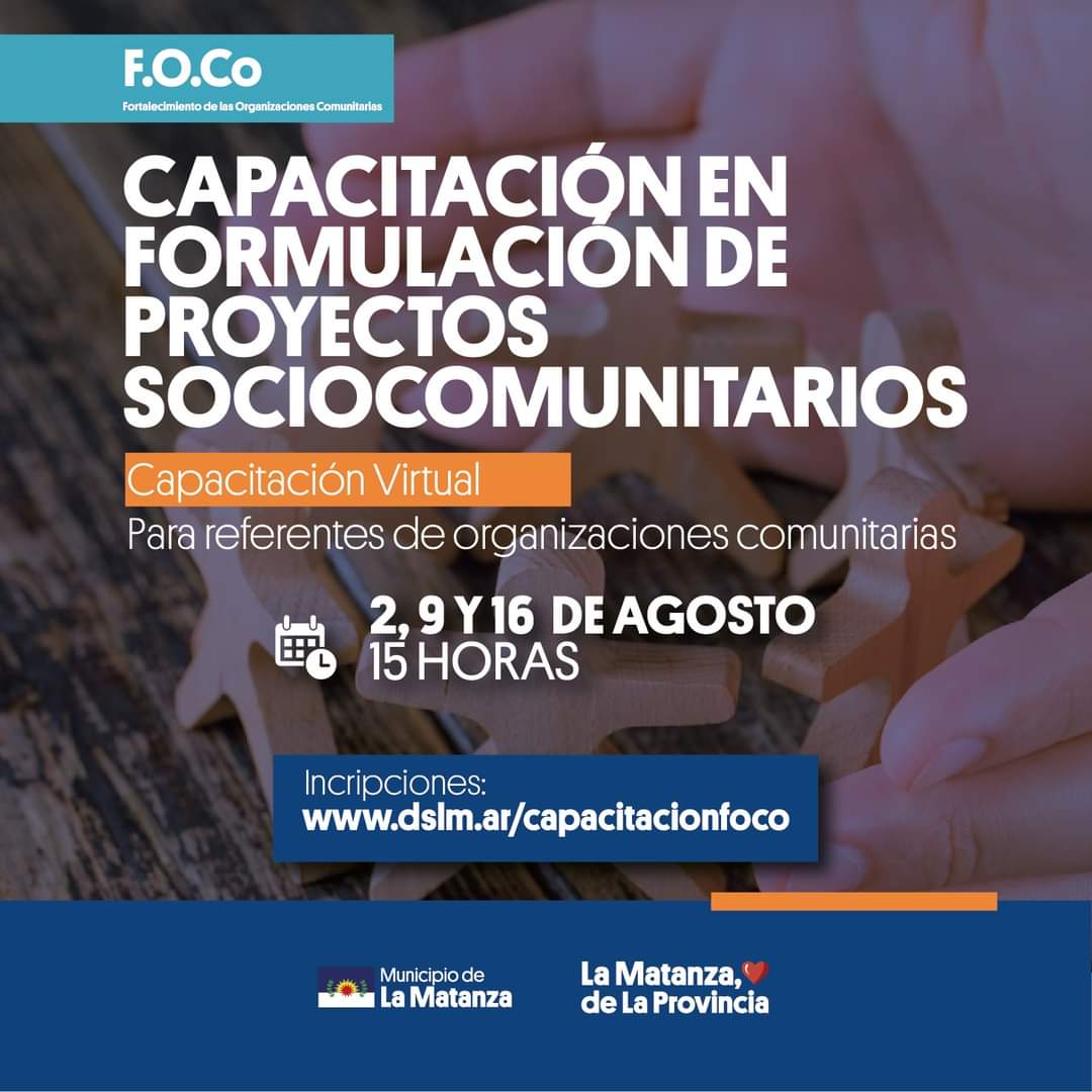 Capacitación en Proyectos Socio - Comunitarios - El Nacional de Matanza